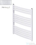 Radeco ENZO AK2-500/EL 715x530 törölközőszárítós radiátor, MERKURY 2 (ezüst) színben (Radeco_ENZO_AK2_500_EL_MERKURY2)