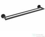 SAPHO BEMETA DARK Dupla törölközőtartó, 655x55x110mm, fekete (104204050) XR401B (XR401B)