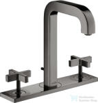 Hansgrohe AXOR CITTERIO 3 üléses mosdó csaptelep automata leeresztővel, polírozott fekete króm 39134330 (39134330)