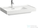 Laufen MEDA 80x46 cm-es falra/bútorra szerelhető mosdó, jobb oldali pulttal, LCC bevonattal, fehér H8171164001041 (H8171164001041)
