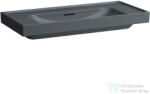 Laufen MEDA 100x46 cm-es falra/bútorra szerelhető, csiszolt aljú mosdó csaplyuk nélkül, matt grafit H8161197581091 (H8161197581091)