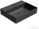 SAPHO GSI KUBE X kerámiamosdó, 60x47cm matt fekete (9431126) (9431126)