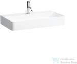 Laufen Val SaphirKeramik 75x42 cm-es mosdó túlfolyó nélkül, LCC bevonattal, fehér H8102854001111 (H8102854001111)