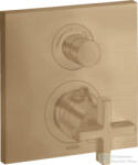 Hansgrohe AXOR Citterio falsík alatti termosztátos kád/zuhany csaptelep alaptest nélkül, szálcsiszolt bronz 39705140 (39705140)