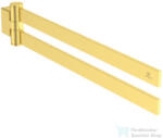 Ideal Standard CONCA SQUARED 45 cm-es dupla törölközőtartó, Brushed gold T5395A2 (T5395A2)