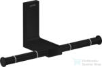 Hansgrohe AXOR UNIVERSAL RECTANGULAR dupla wc papír tartó, matt fekete 42657670 (42657670)