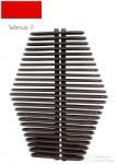 Radeco DIAMANTES 990x700 design radiátor, WENUS 7 (piros) színben (Radeco_DIAMANTES_WENUS7)