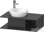Duravit D-NEO 800x480 mm-es mosdó alá építhető alsószekrény, Graphite Matt Decor DE491804949 (DE491804949)