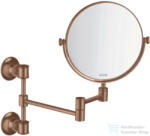 Hansgrohe AXOR MONTREUX fali kozmetikai tükör, szálcsiszolt vörös arany hatású 42090310 (42090310)