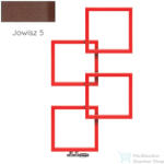 Radeco LOCO 4 1255x685 design radiátor, JOWISZ 5 (matt barna) színben, jobbos (Radeco_LOCO_4_J_JOWISZ5)