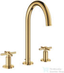 GROHE ATRIO 3 üléses mosdó csaptelep automata leeresztővel, Cool Sunrise 20643GL0 (20643GL0)