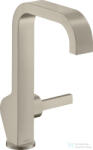 Hansgrohe AXOR CITTERIO magasított mosdó csaptelep leeresztő nélkül, szálcsiszolt nikkel 39037820 (39037820)