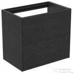 Ideal Standard CONCA 60x37, 3 cm-es 2 fiókos fali szekrény mosdó és pult nélkül, Smoked oak T4354Y4 (T4354Y4)