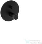 Bugnatese MOON falsík alatti kád/zuhany csaptelep belső egységgel, matt fekete 7272NE (7272NE)