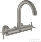 GROHE ATRIO kádtöltő csaptelep zuhanyszett nélkül, Supersteel 25268DC0 (25268DC0)