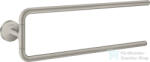 Hansgrohe AXOR UNIVERSAL CIRCULAR 49 cm-es dupla fali törölközőtartó, rozsdamentes acél hatású 42822800 (42822800)
