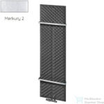 Radeco KEX 1570x450 design radiátor 2 db törölközőtartóval, MERKURY 2 (ezüst) színben (Radeco_KEX_MERKURY2)