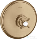 Hansgrohe Axor Montreux Highflow falsík alatti termosztátos színkészlet, szálcsiszolt bronz 16815140 (16815140)