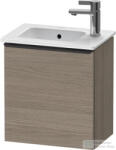 Duravit D-NEO 410x274 mm-es 1 ajtós, balos, függesztett szekrény 072343 mosdóhoz, Oak Terra DE4259L3535 (DE4259L3535)