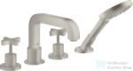 Hansgrohe AXOR Citterio 4 üléses kádtöltő csaptelep zuhanyszettel, rozsdamentes acél hatású 39445800 (39445800)