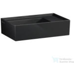 Laufen Kartell By Laufen 46x28 cm-es mosdó csaplyuk és túlfolyó nélkül, fényes fekete H8153340201121 (H8153340201121)