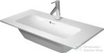 Duravit ME BY STARCK 83x40 cm-es bútorral aláépíthető mosdó, Wondergliss bevonattal, White Satin matt, 23428332001 (23428332001)