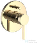 Laufen Kartell By Laufen falsík alatti kád /zuhany csaptelep vákuum megszakítóval, PVD fényes arany H3213360010101 (H3213360010101)