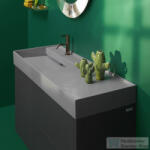 Laufen Kartell By Laufen 120x46 cm-es mosdó jobb oldali polccal, 1 csaplyukkal, Graphite matt H8133327591111 (H8133327591111)