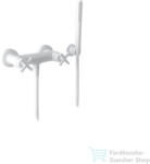 Bugnatese RODOS zuhany csaptelep zuhanyszettel, matt fehér 7348BI (7348BI)