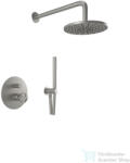 Bugnatese MILLENOVECINQUANTA falsík alatti zuhanyrendszer 22, 5 cm-es esőztetővel, belső egységgel, zuhanyszettel, szálcsiszolt nikkel 4674NS (4674NS)