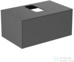 Ideal Standard CONCA 80, 2x50, 5 cm-es 1 fiókos szekrény kivágott lappal, mosdó nélkül, matt antracit T3929Y2 (T3929Y2)