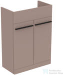 Ideal Standard I LIFE A 60x30 cm-es 2 ajtós álló alsószekrény mosdó, munkalap és fogantyú nélkül, Greige matt T5262NH (T5262NH)