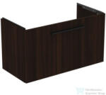 Ideal Standard I. Life S 80x37, 5 cm-es 1 fiókos fali szekrény mosdó és fogantyú nélkül, Coffee oak T5294NW (T5294NW)