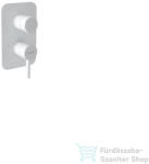 Bugnatese Kobuk falsík alatti kád/zuhany csaptelep belső egységgel, matt fehér 2292BI (2292BI)