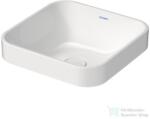 Duravit HAPPY D. 2 PLUS 40x40 cm-es ráültethető csiszolt mosdó Wondergliss bevonattal, fehér 23594000001 (23594000001)