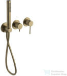 SAPHO ULTRASAN falba süllyesztett csaptelep, zuhanyszettel, 2-irányú, matt arany (UT045VG) (UT045VG)