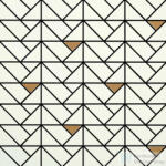 Marazzi Eclettica Bronze Mosaico White 40x40 fali csempe M3JA (M3JA)