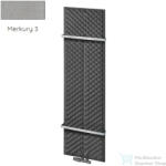 Radeco KEX 1570x450 design radiátor 2 db törölközőtartóval, MERKURY 3 (metál világosszürke) színben (Radeco_KEX_MERKURY3)