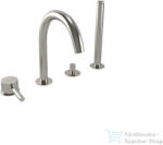Bugnatese Kline 4 üléses kádtöltő csaptelep zuhanyszettel, szálcsiszolt nikkel 5755NS (5755NS)