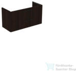 Ideal Standard I. Life B 120x50, 5 cm-es 2 fiókos fali szekrény mosdó és fogantyú nélkül, Coffee oak T5514NW (T5514NW)