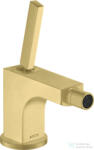 Hansgrohe AXOR Citterio bidé csaptelep automata leeresztővel, szálcsiszolt sárgaréz hatású 39210950 (39210950)