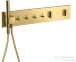 Hansgrohe AXOR SHOWERCOMPOSITION 4 utas termosztátos falsík alatti kád /zuhany csaptelep, polírozott arany hatású 12573990 (12573990)