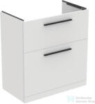 Ideal Standard I. LIFE A 80x44 cm-es 2 fiókos álló szekrény mosdó és fogantyú nélkül, matt fehér T5274DU (T5274DU)