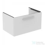 Ideal Standard I. Life B 80x50, 5 cm-es 1 fiókos fali szekrény mosdó és fogantyú nélkül, matt fehér T5271DU (T5271DU)