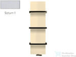 Radeco WALL NEW 1790x470 design radiátor törölközőtartó nélkül, SATURN 1 (metál jégszürke) színben (Radeco_WALL_NEW_SATURN1)