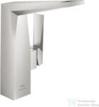 GROHE ALLURE BRILLIANT L magasított mosdó csaptelep leeresztő nélkül, Supersteel 24345DC0 (24345DC0)