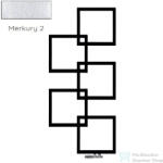 Radeco LOCO 5 MINI 1123x500 design radiátor, MERKURY 2 (ezüst) színben, balos (Radeco_LOCO_5_MINI_B_MERKURY2)