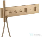 Hansgrohe AXOR SHOWERCOMPOSITION 3 utas termosztátos falsík alatti kád /zuhany csaptelep, szálcsiszolt bronz 12572140 (12572140)