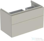 Geberit XENO2 88x46, 2x22 cm-es 2 fiókos alsószekrény LED világítással, greige 500.516. 00.1 (500516001)