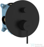 kielle Oudee falsík alatti 2 fogyasztós csaptelep alaptesttel, matt fekete 10315204 (10315204)